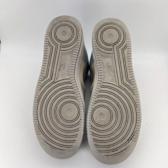 Nike Air Force One AF-1 Hyperfuse Silver Men Size 11.5 Hi Top Shoes 454433-001 - Picture 10 of 12